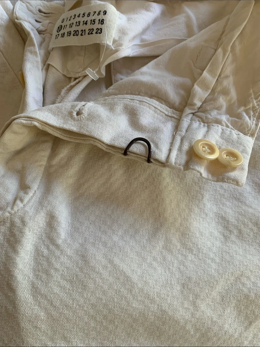 Maison Martin Margiela Off-White Cotton Chinos